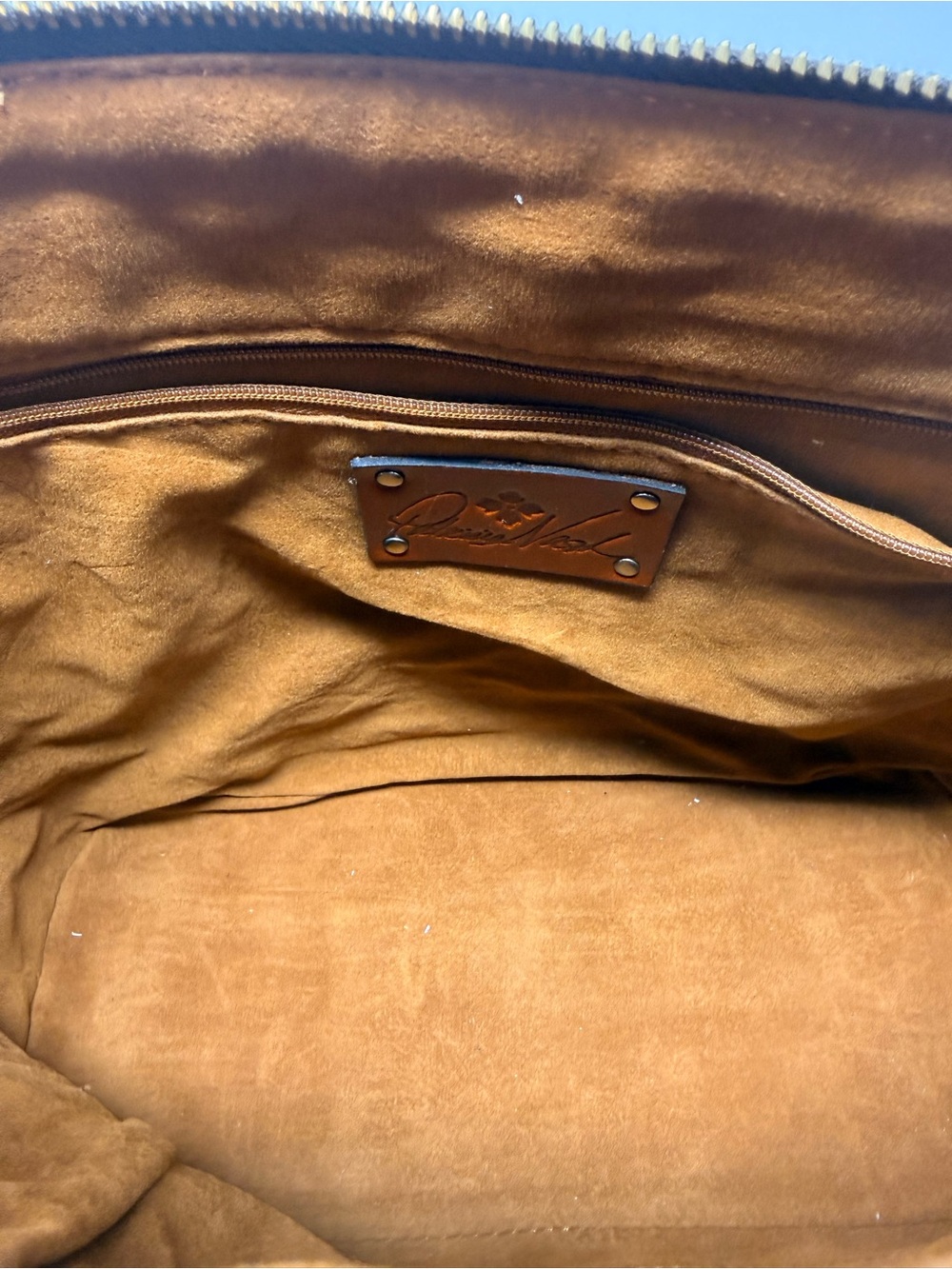 Patricia Nash Caramel Dome Satchel with Tassel - Picture 9 of 13